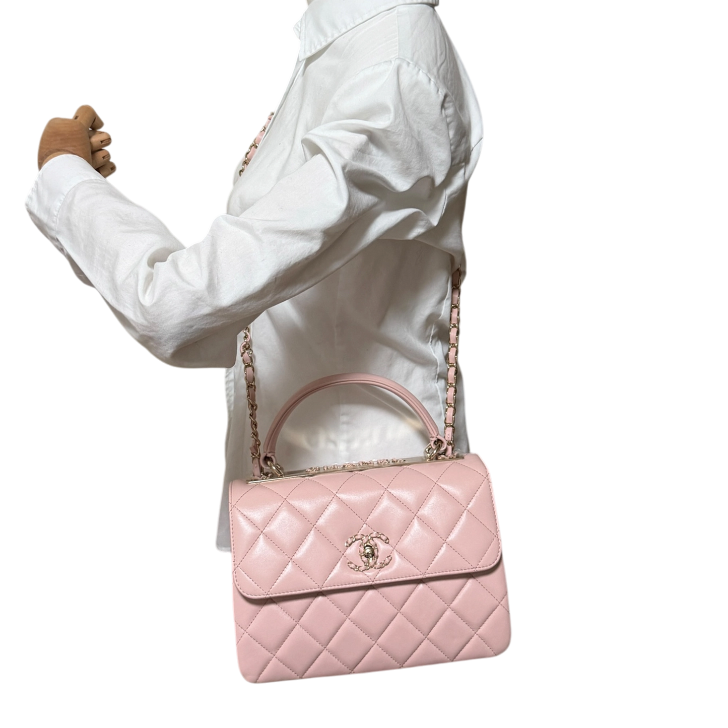 Chanel Trendy Chain CC Flap Dual Handle  Light Pink Fullset / neuwertig Chanel