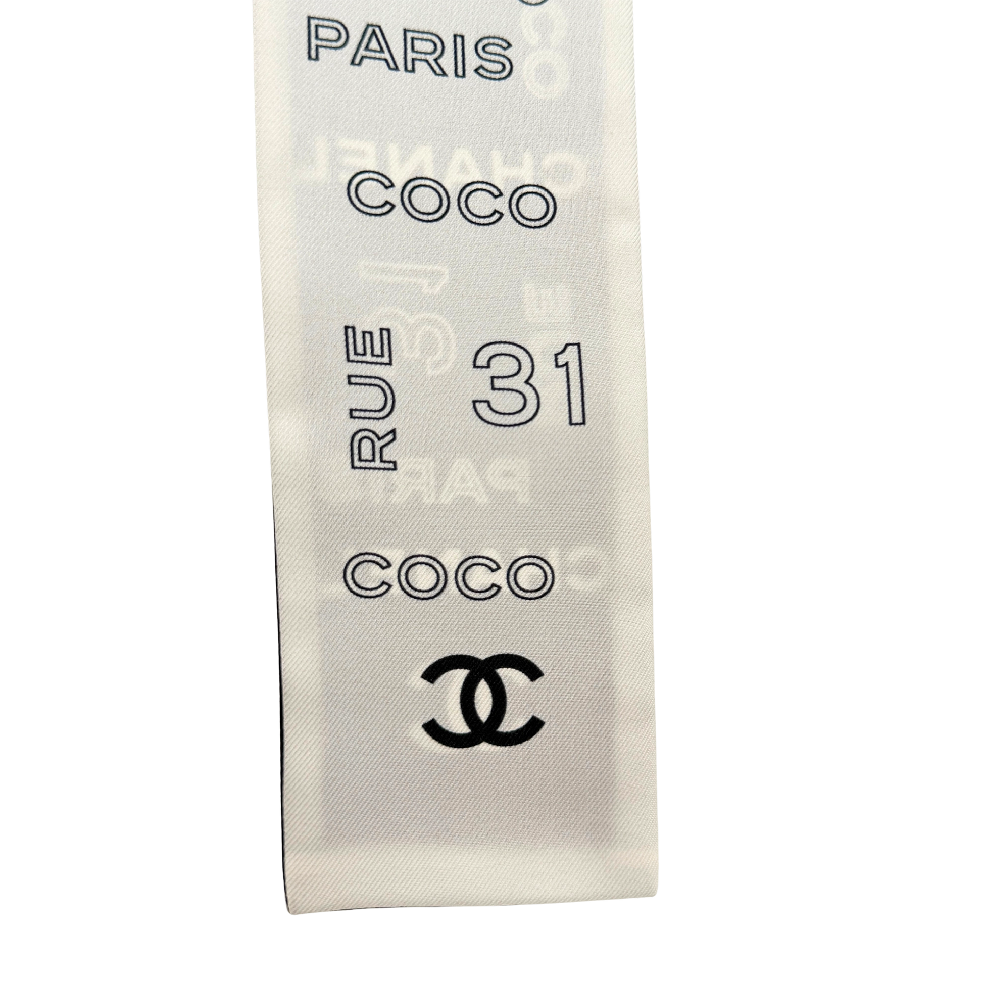 Chanel Change Twilly aus Seide Schwarz & Weiß / neuwertig Chanel