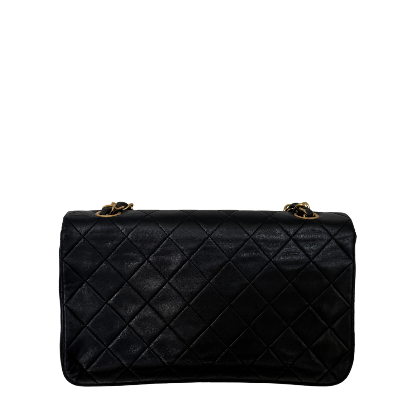 Chanel Timeless Single Flap Small Schwarz Lammleder mit ID Card / gut Produkt