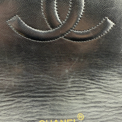 Chanel Timeless Single Flap Small Schwarz Lammleder mit ID Card / gut Produkt