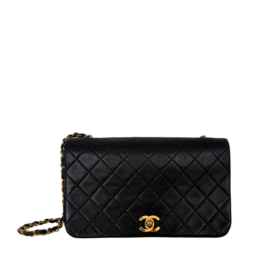 Chanel Timeless Single Flap Small dunkelblaues Lammleder / gut (Kopie) Produkt