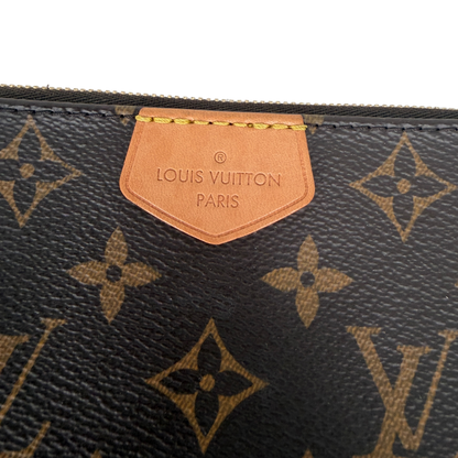Louis Vuitton Multi Pochette Accessoires Monogram Khaki Fullset / sehr gut Louis Vuitton