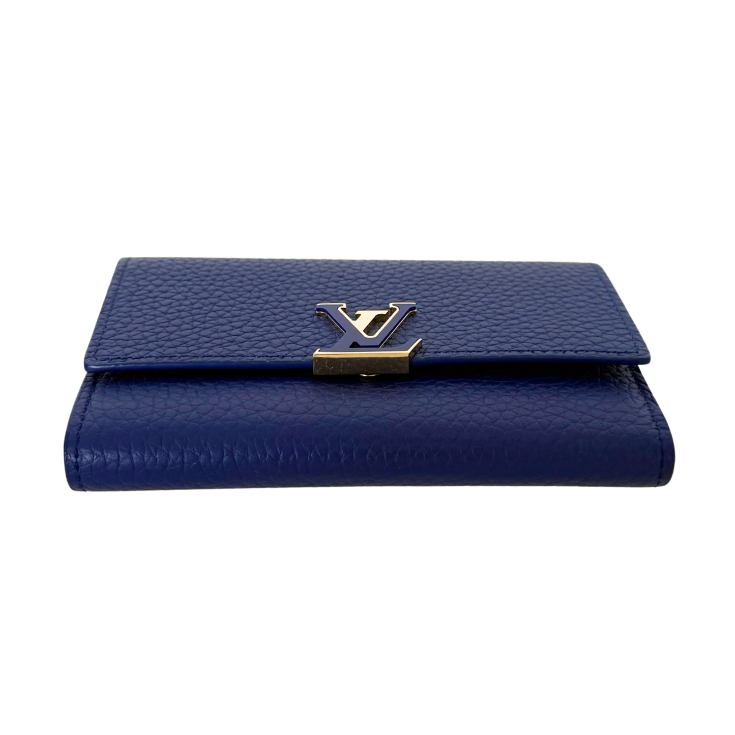 Louis Vuitton Capucines Compact Geldbörse Marineblau Fullset / neuwertig Louis Vuitton