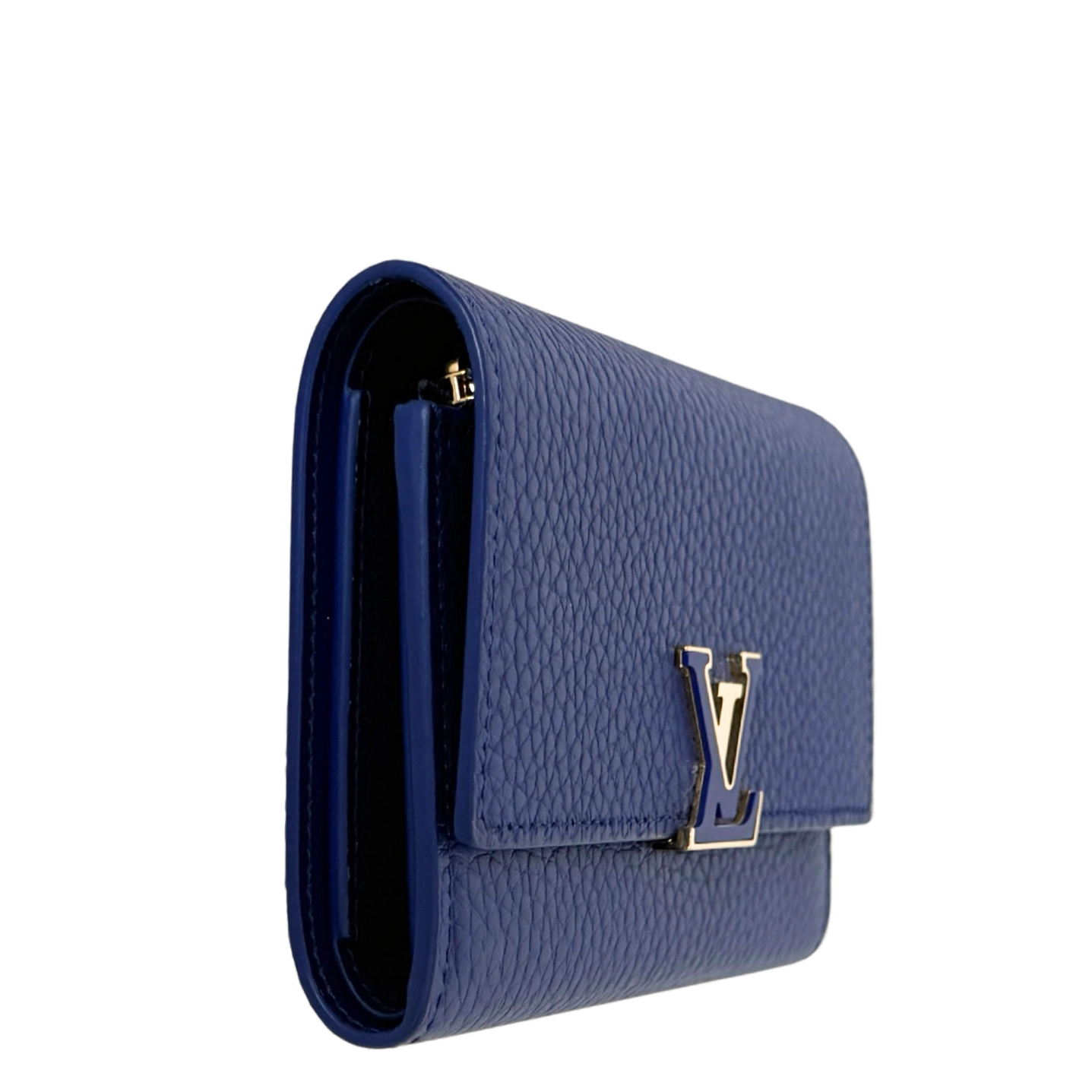 Louis Vuitton Capucines Compact Geldbörse Marineblau Fullset / neuwertig Louis Vuitton