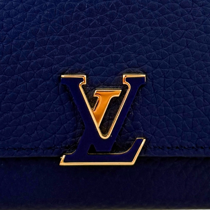 Louis Vuitton Capucines Compact Geldbörse Marineblau Fullset / neuwertig Louis Vuitton