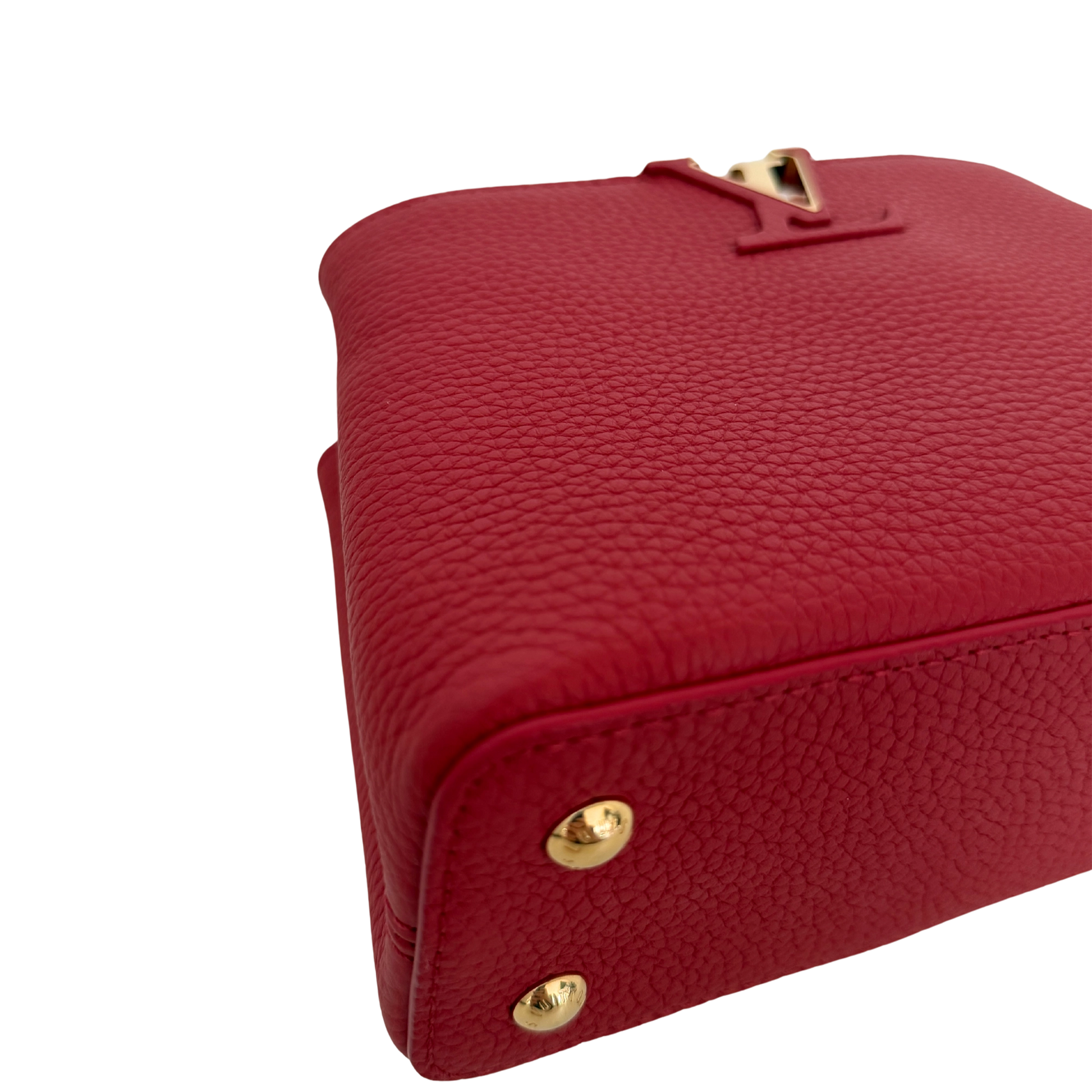 Louis Vuitton My Capucines Small Taurillon Leder rot Fullset / sehr gut Louis Vuitton