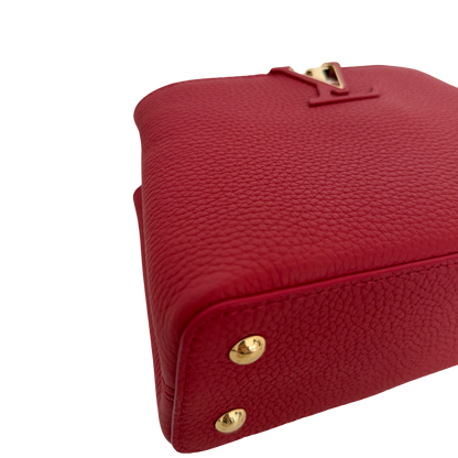 Louis Vuitton My Capucines Small Taurillon Leder rot Fullset / sehr gut Louis Vuitton
