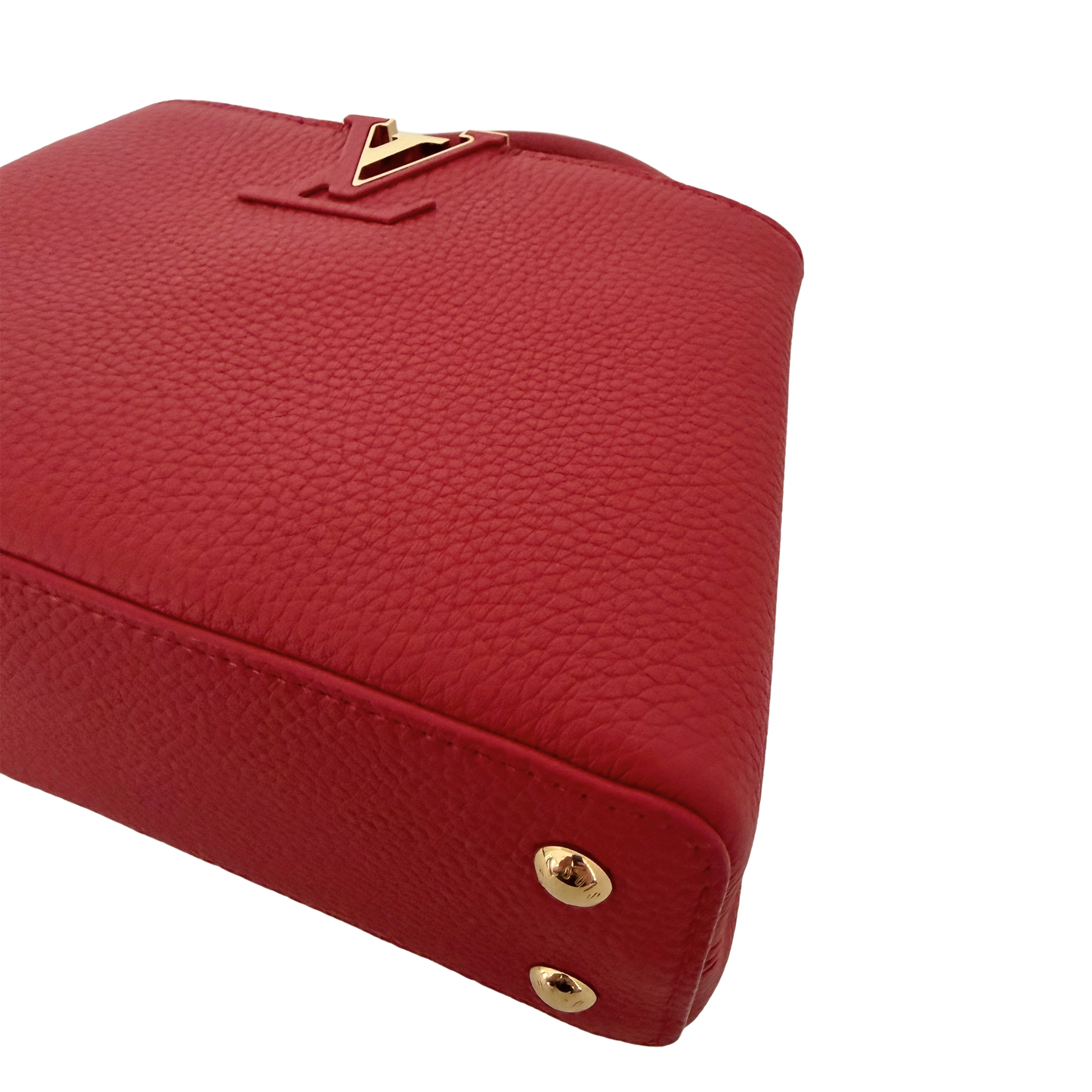 Louis Vuitton My Capucines Small Taurillon Leder rot Fullset / sehr gut Louis Vuitton