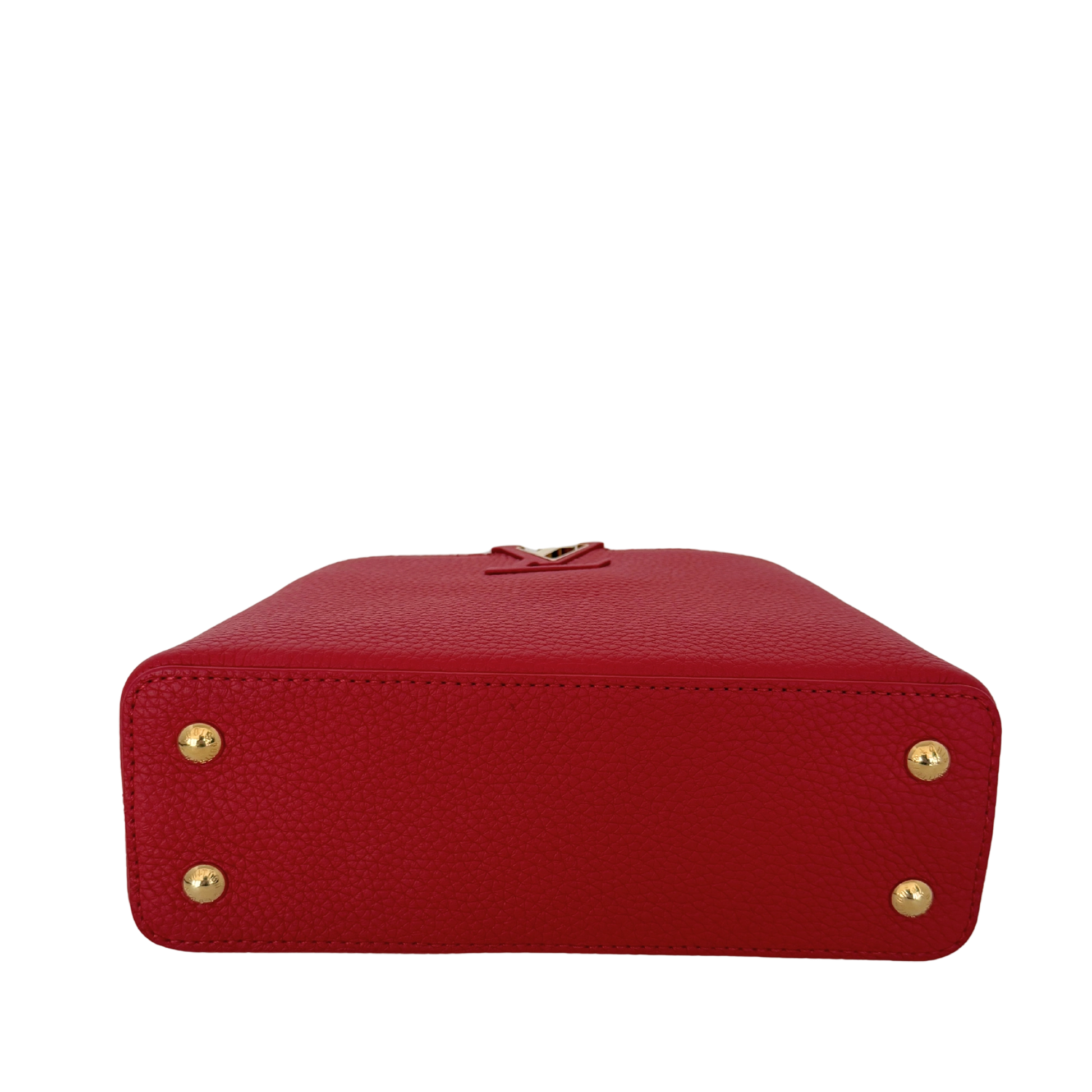 Louis Vuitton My Capucines Small Taurillon Leder rot Fullset / sehr gut Louis Vuitton