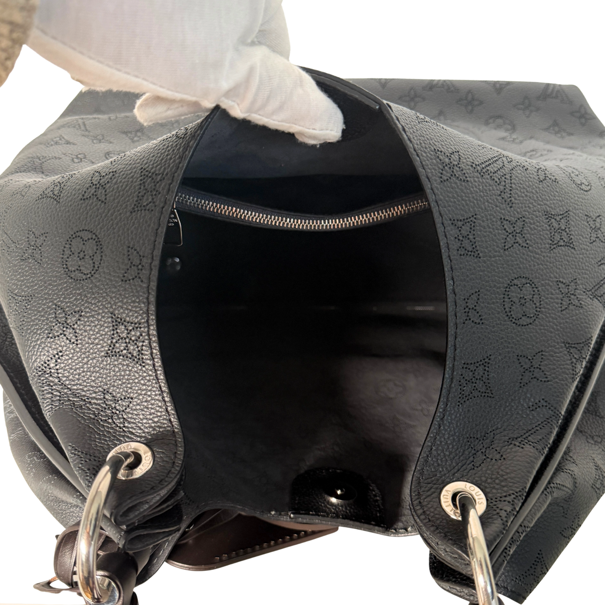 Louis Vuitton Carmel Mahina Schwarz / sehr gut Louis Vuitton