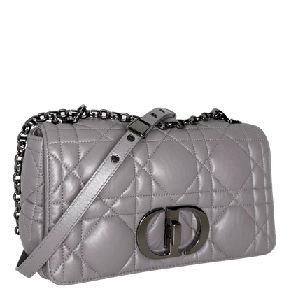 Dior Mittelgroße Caro Tasche Dunkelgrau / sehr gut Dior