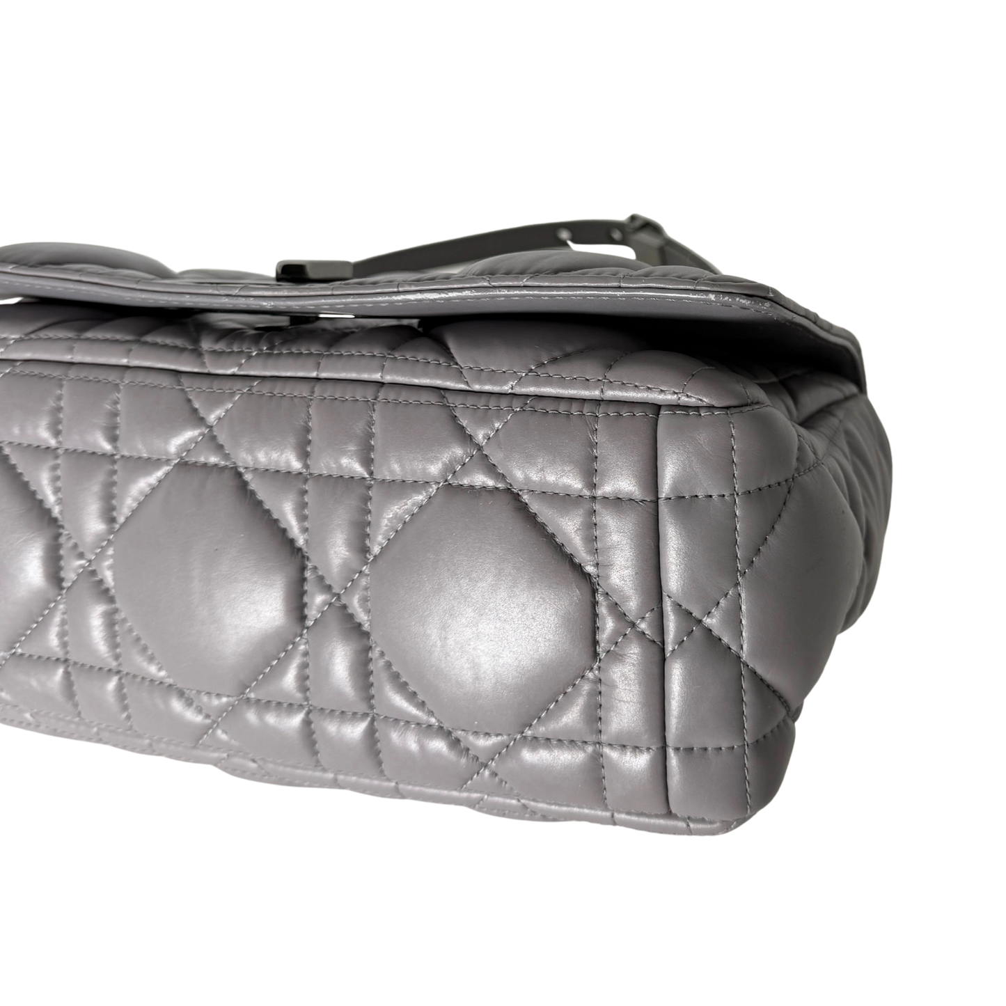 Dior Mittelgroße Caro Tasche Dunkelgrau / sehr gut Dior