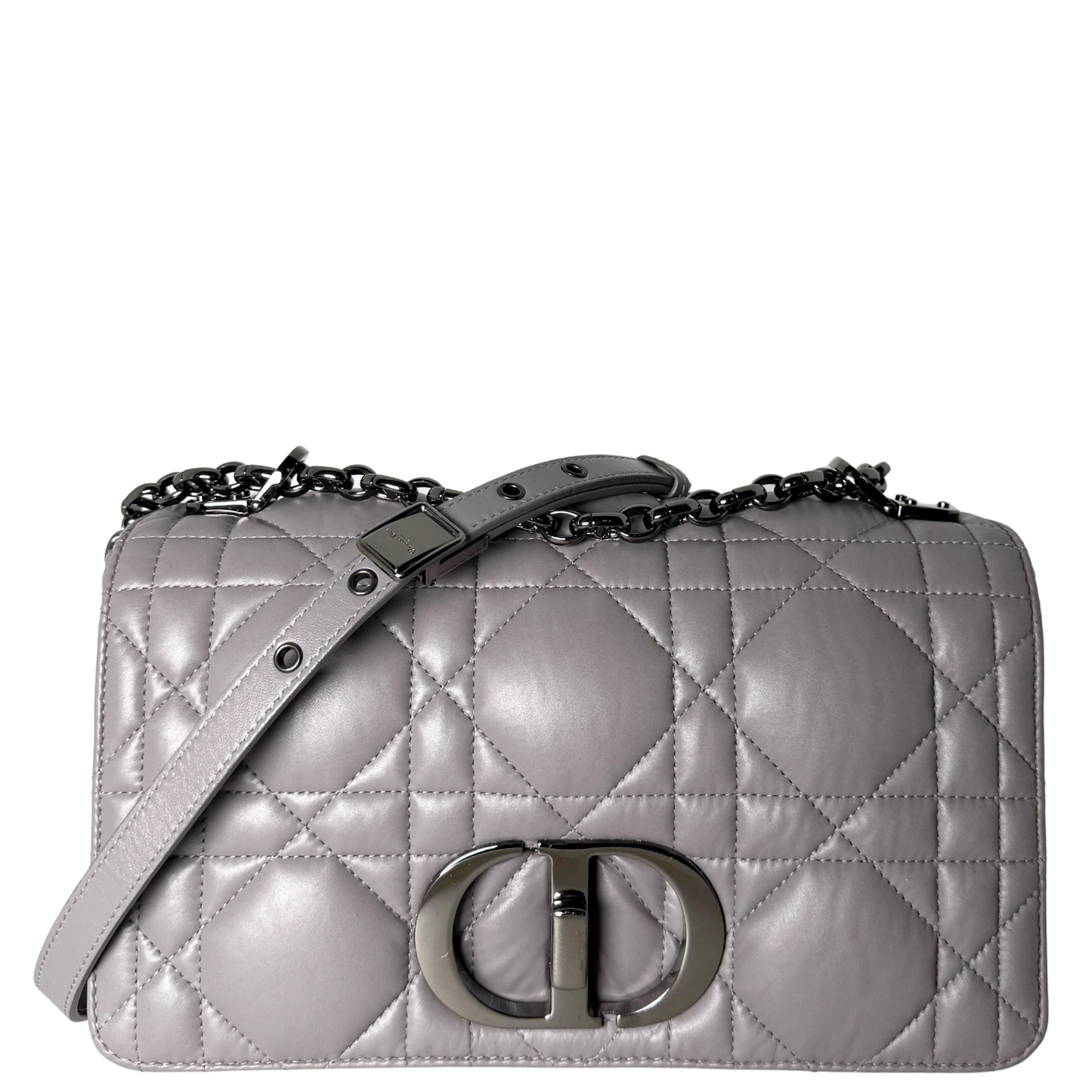 Dior Mittelgroße Caro Tasche Dunkelgrau / sehr gut Dior