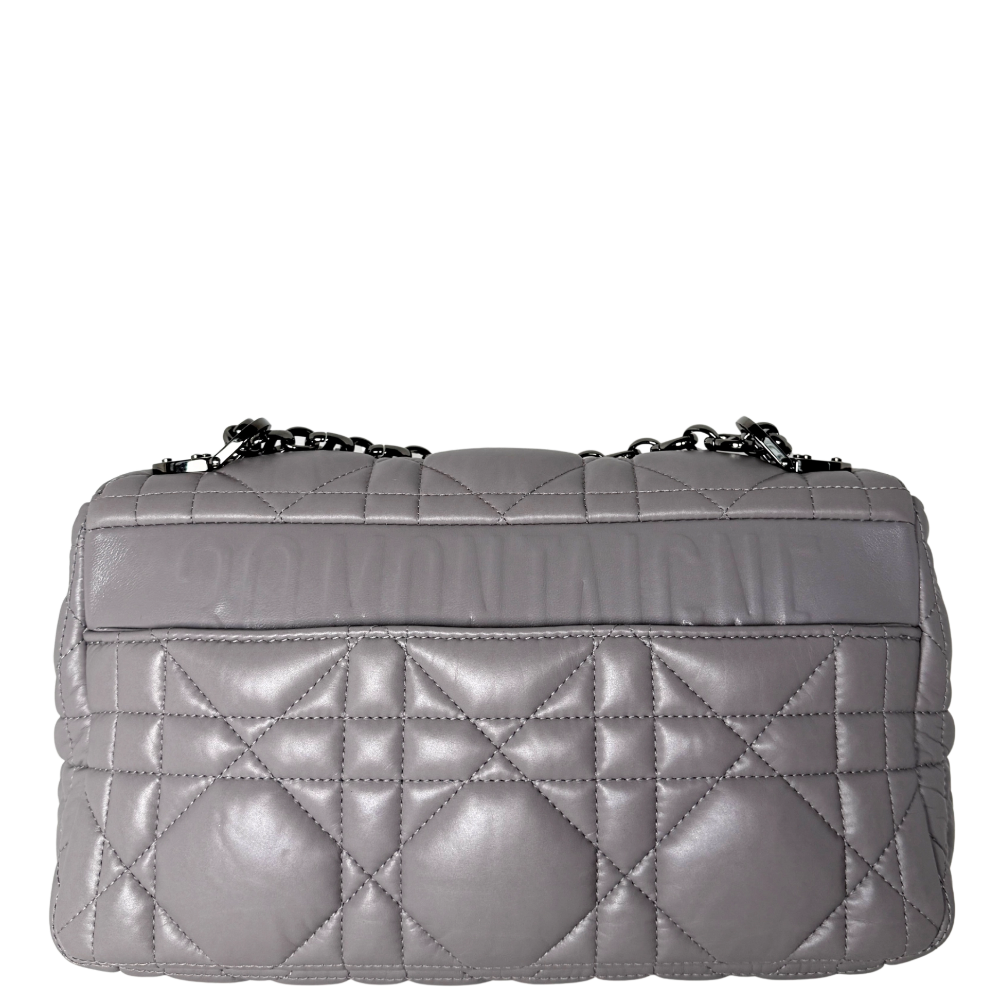 Dior Mittelgroße Caro Tasche Dunkelgrau / sehr gut Dior