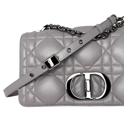 Dior Mittelgroße Caro Tasche Dunkelgrau / sehr gut Dior