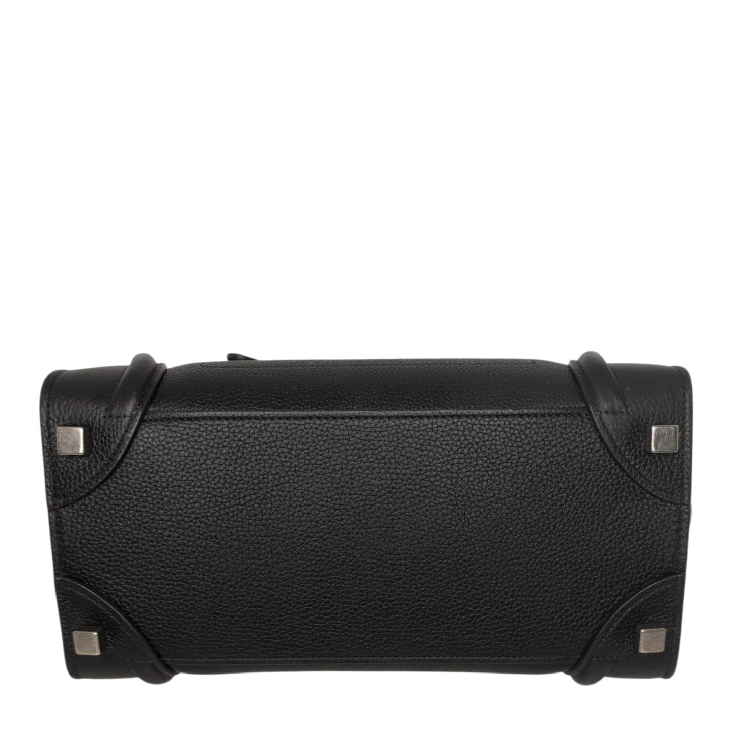Celine Micro Luggage Handtasche Kalbsleder Schwarz Silber 2023 CELINE