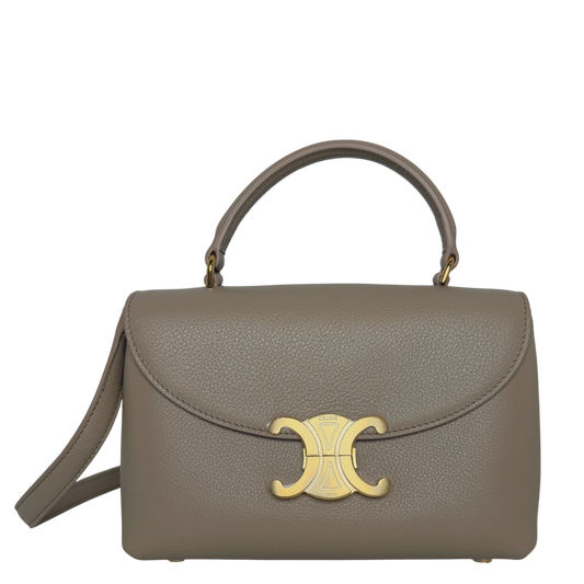 Celine Teen Nino Bag genarbtes Kalbsleder Safari Taupe Gold