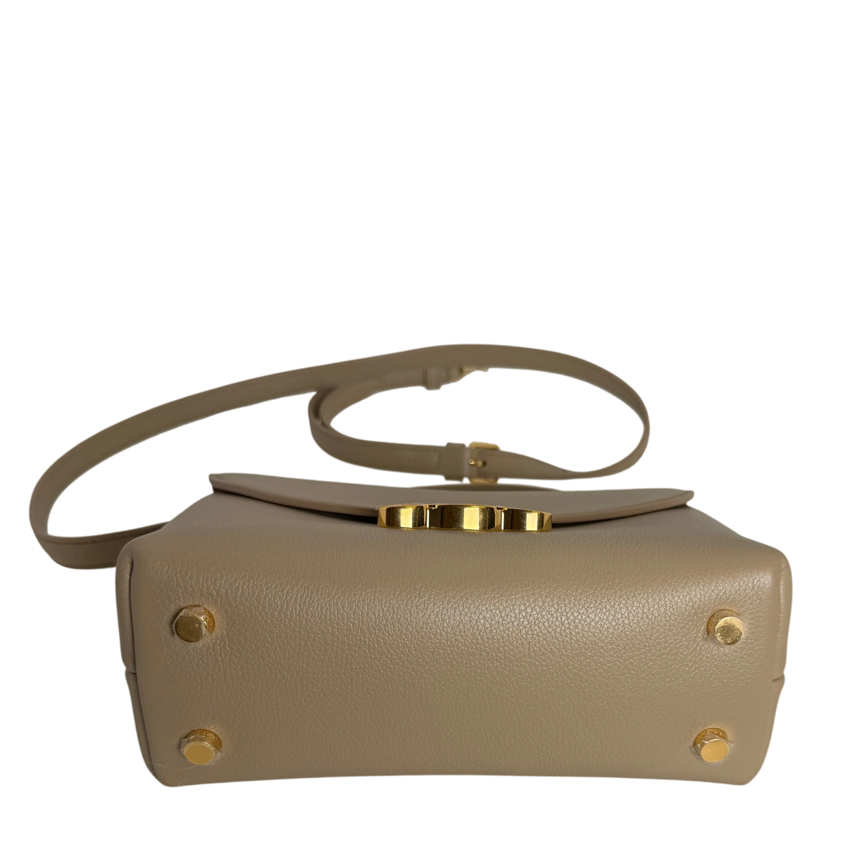 Celine Teen Nino Bag genarbtes Kalbsleder Safari Taupe Gold