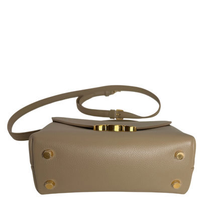 Celine Teen Nino Bag genarbtes Kalbsleder Safari Taupe Gold