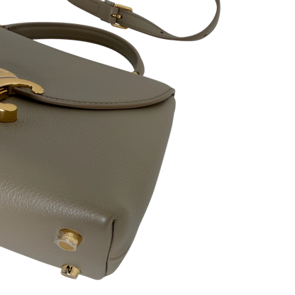 Celine Teen Nino Bag genarbtes Kalbsleder Safari Taupe Gold