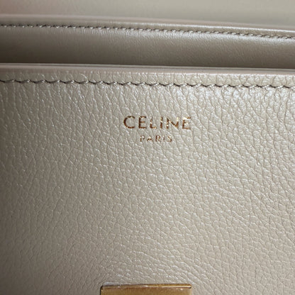 Celine Teen Nino Bag genarbtes Kalbsleder Safari Taupe Gold