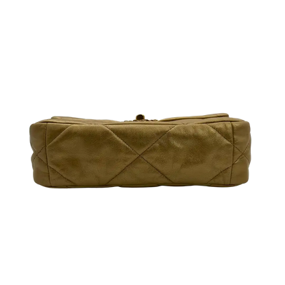 Chanel 19 Flap Bag Small Tasche Lammleder gold selten Fullset /  neuwertig Chanel