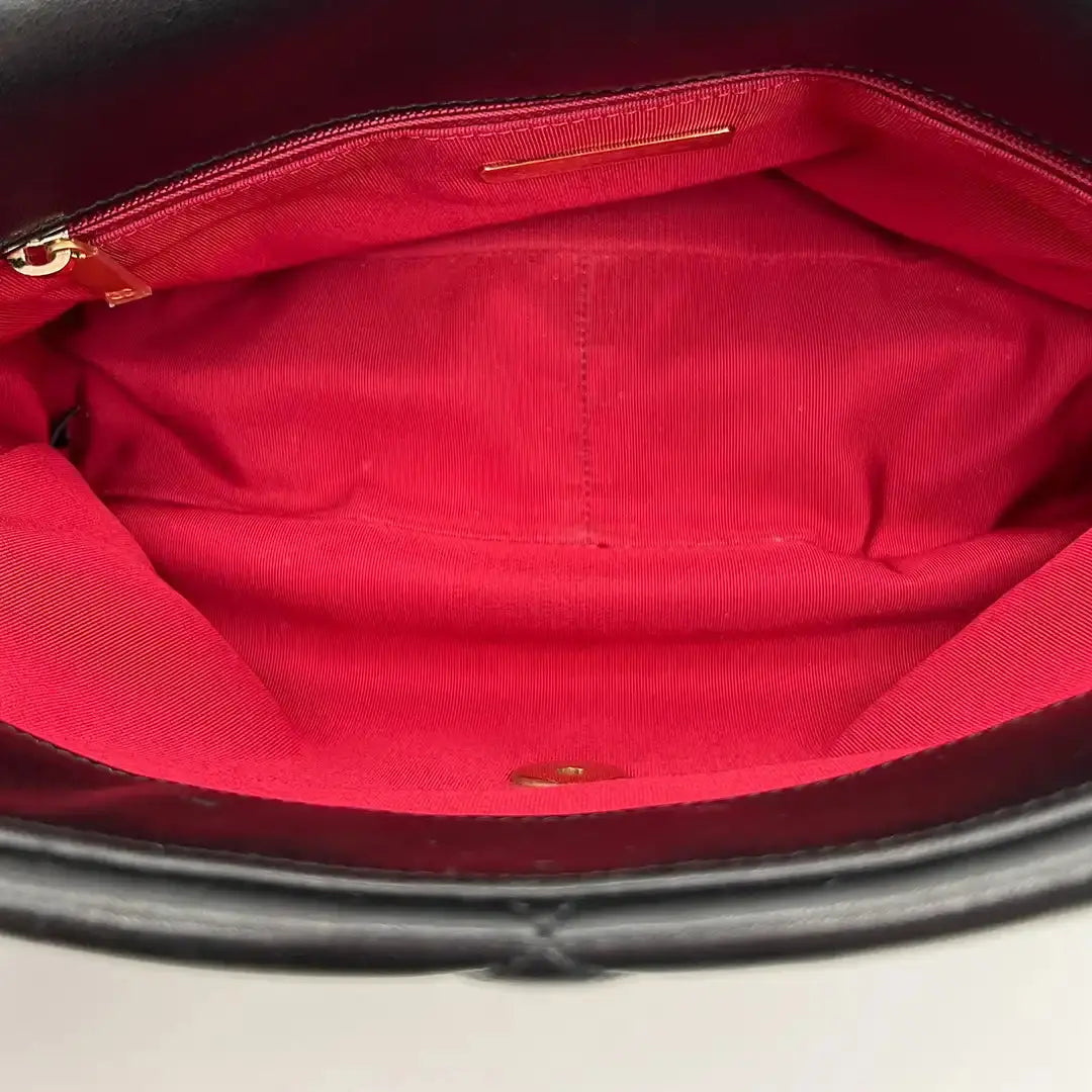 Chanel 19 Flap Bag große Tasche Lammleder schwarz / sehr gut Fullset Chanel