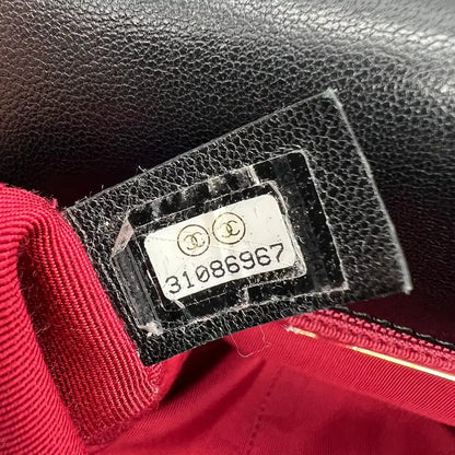 Chanel 19 Flap Bag große Tasche Lammleder schwarz / sehr gut Fullset Chanel