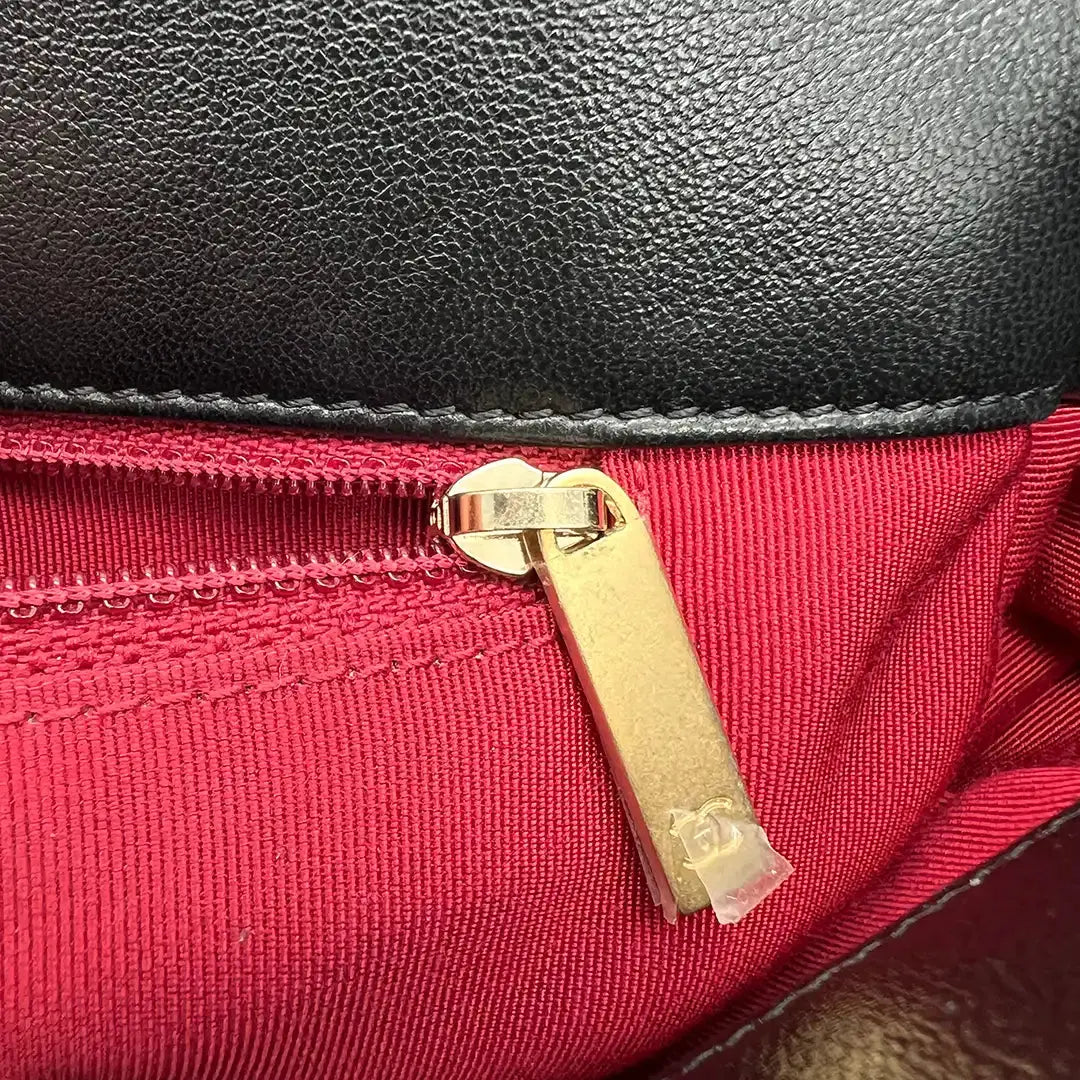 Chanel 19 Flap Bag große Tasche Lammleder schwarz / sehr gut Fullset Chanel