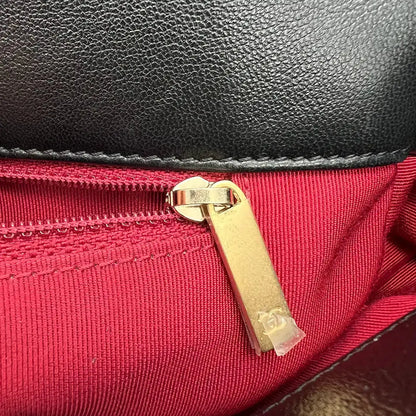 Chanel 19 Flap Bag große Tasche Lammleder schwarz / sehr gut Fullset Chanel