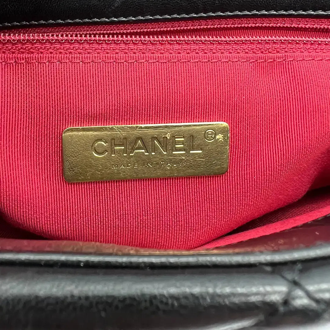 Chanel 19 Flap Bag große Tasche Lammleder schwarz / sehr gut Fullset Chanel