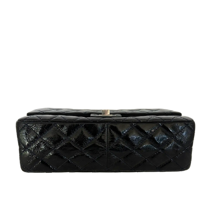 Chanel 2.55 Reissue 226 Medium Double Flap Bag Metallic Kalbsleder dunkelblau / sehr gut Chanel