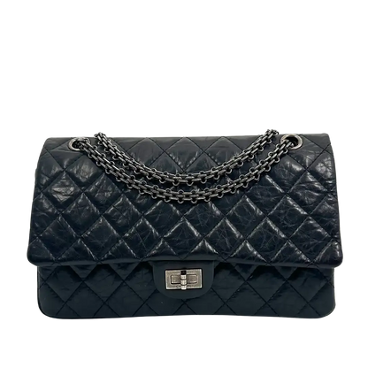Chanel 2.55 Reissue 226 Medium Double Flap Bag schwarz / neuwertig Chanel