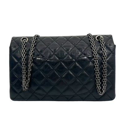 Chanel 2.55 Reissue 226 Medium Double Flap Bag schwarz / neuwertig Chanel