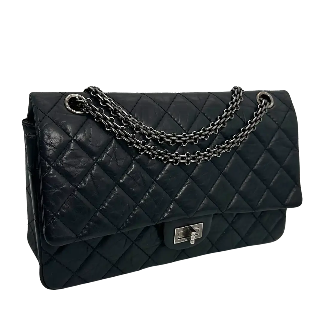 Chanel Reissue 226 Medium Double Flap Bag schwarz neuwertig