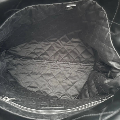 Chanel 22 mittelgoße Hobobag schwarz silberne Hardware 2024 Fullset / neuwertig Chanel