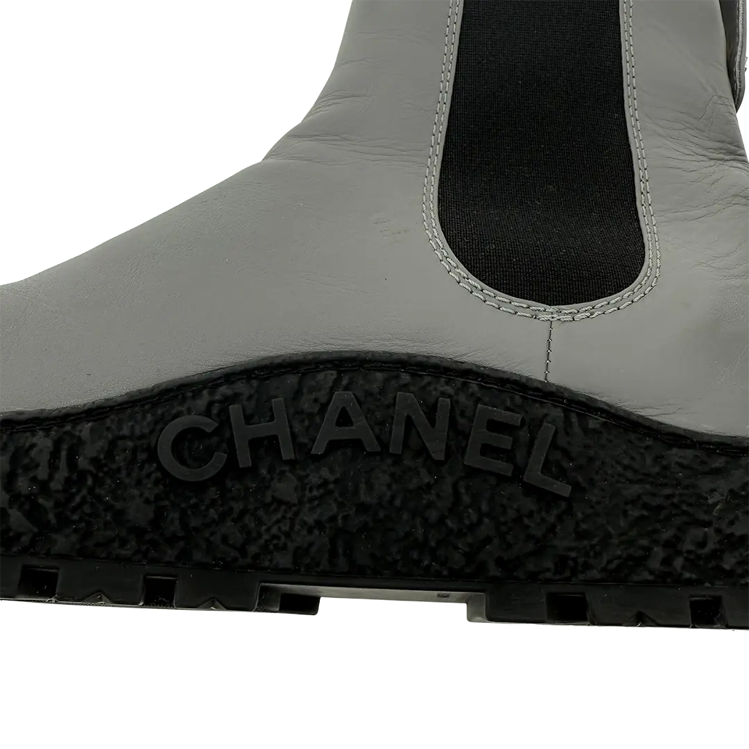Chanel Boots grau Größe 41 / guter Zustand Chanel