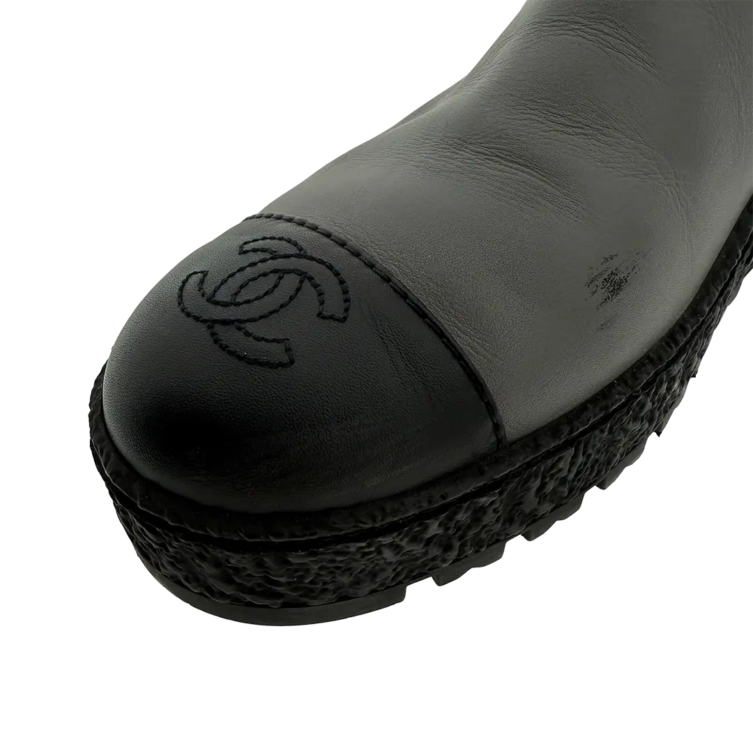 Chanel Boots grau Größe 41 / guter Zustand Chanel