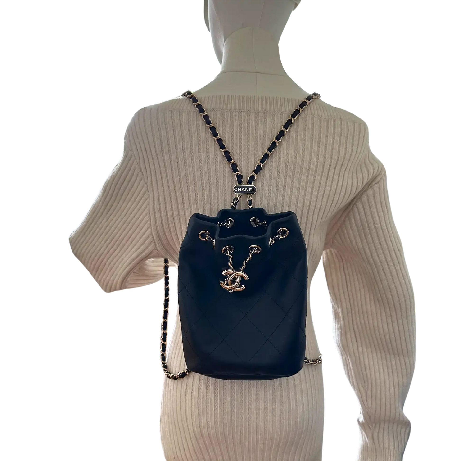 Chanel CC Rucksack Lammleder selten Fullset 2023 / ungetragen Chanel