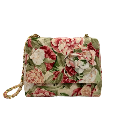 Chanel Camellia Mini Schultertasche Floral / sehr gut Chanel