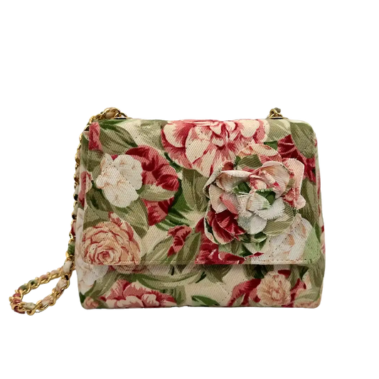 Chanel Camellia Mini Schultertasche Floral / sehr gut Chanel