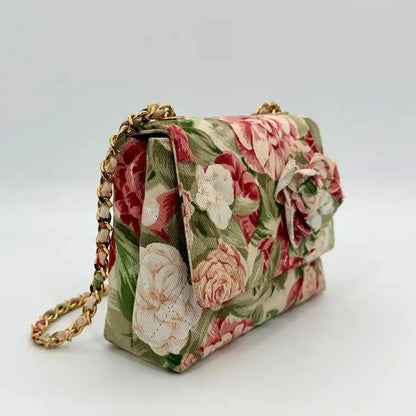 Chanel Camellia Mini Schultertasche Floral / sehr gut Chanel