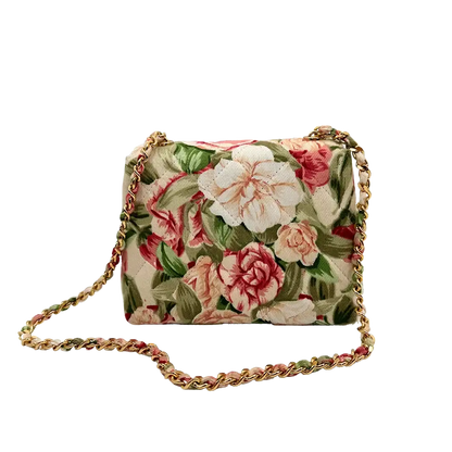 Chanel Camellia Mini Schultertasche Floral / sehr gut Chanel