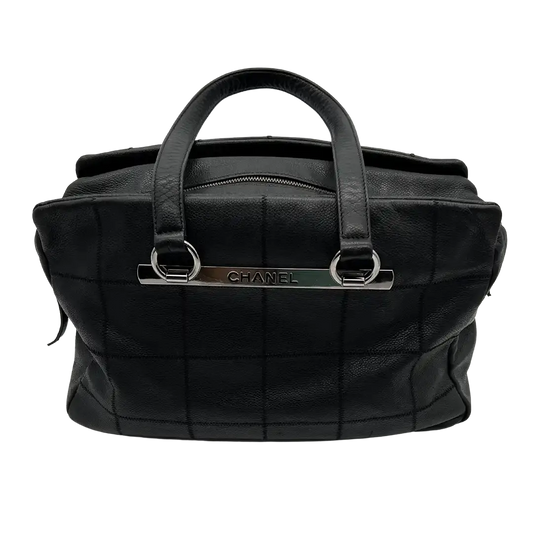 Chanel Chocolate Bar Tote Bag schwarz / gut Chanel