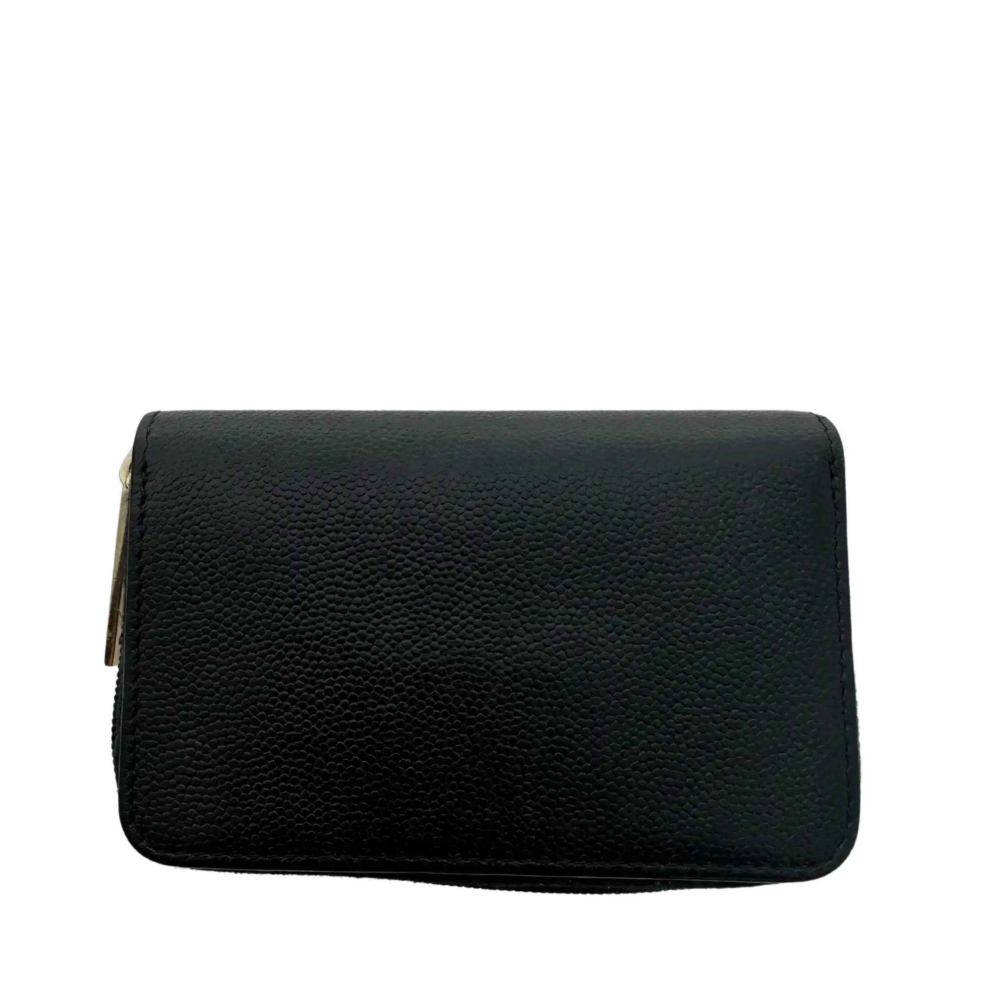 Chanel Coco Mark  kleine Geldbörse CC Leder schwarz / sehr gut Chanel