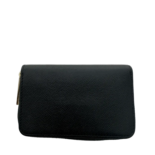 Chanel Coco Mark  kleine Geldbörse CC Leder schwarz / sehr gut Chanel
