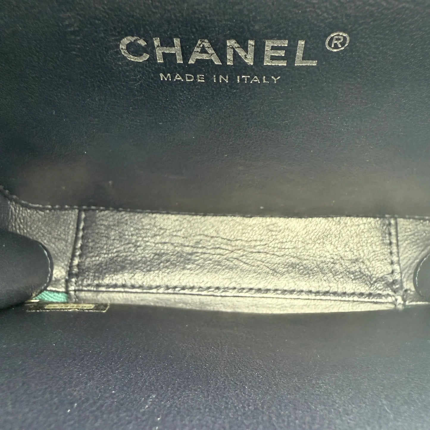 Chanel Filigree Vanity Case Bag Small Metallic Blau Grün limitiert/ sehr gut Chanel
