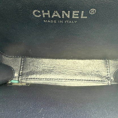 Chanel Filigree Vanity Case Bag Small Metallic Blau Grün limitiert/ sehr gut Chanel