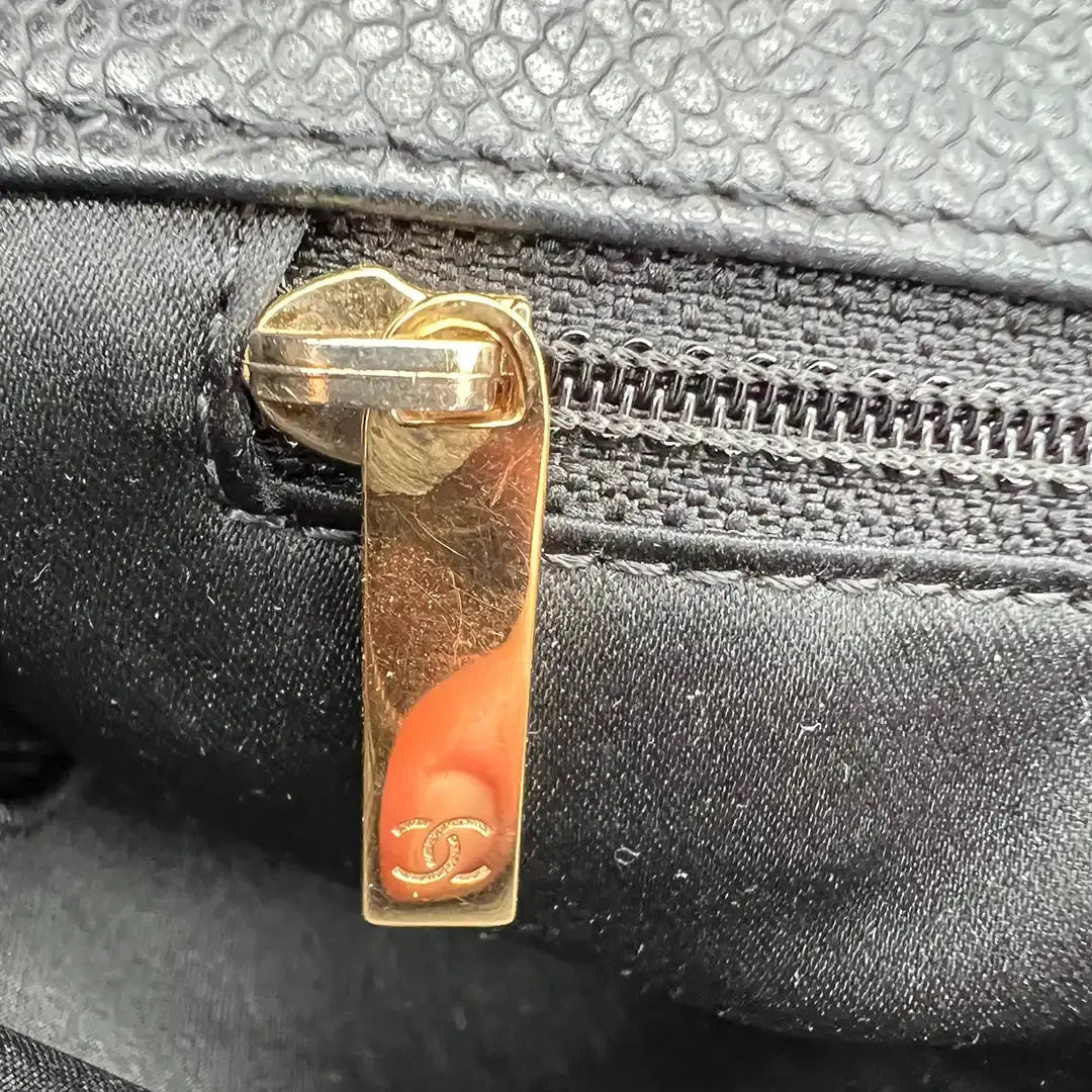 Chanel GST Shopping Bag Kaviarleder schwarz / gut Chanel