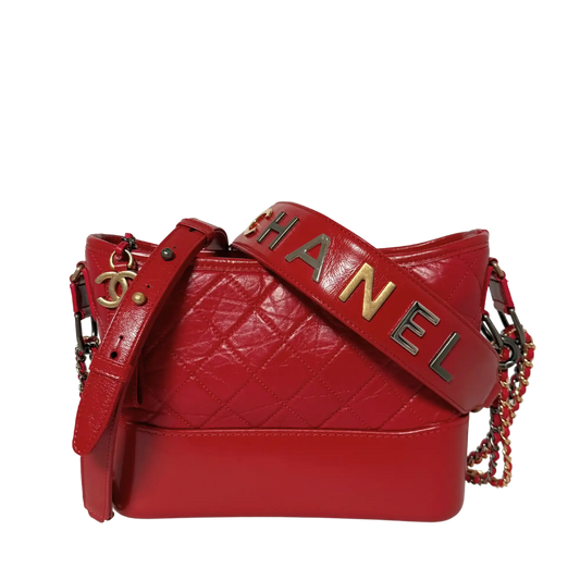 Chanel Gabrielle mittelgroß Hobo Bag rot 2020 Fullset / Sehr gut Chanel